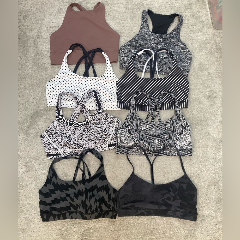 Lululemon Size 8 Bra Bundle of 8